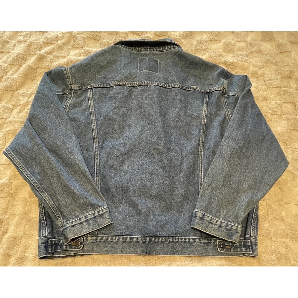 Sonoma Denim Trucker Jacket Men's Size XXL Y2K Button Up - Picture 5 of 6